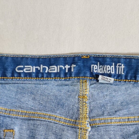 Carhartt Rugged Flex Relaxed Fit jeans men's size 40X34 ink blue colour straight - Picture 5 of 16